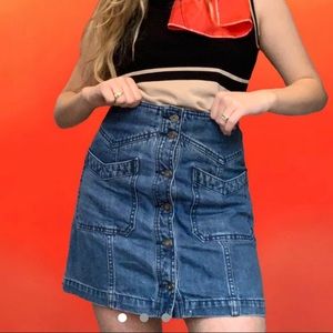 Free people Jean skirt